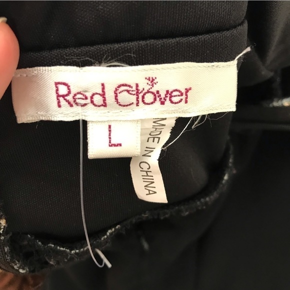 RED Clover Grecian style black backless dress with gold sequin accents. - Picture 7 of 9